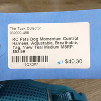 Dog Momentum Control Harness, Adjustable, Breathable, Tag, *new
