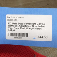 Dog Momentum Control Harness, Adjustable, Breathable, Tag, *new

