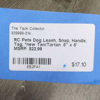 Dog Leash, Snap, Handle, Tag, *new
