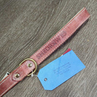 Dog Leather Leash, Snap, Handle, Tag, *new

