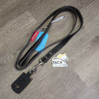 Dog Stich Leather Leash, Snap, Handle, Tag, *new
