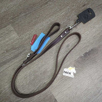 Dog Stich Leather Leash, Snap, Handle, Tag, *new
