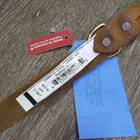 Dog Twisted Leather Leash, Snap, Handle, Tag, *new
