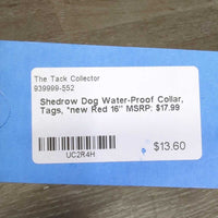 Dog Water-Proof Collar, Tags, *new
