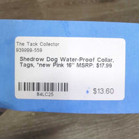 Dog Water-Proof Collar, Tags, *new
