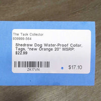 Dog Water-Proof Collar, Tags, *new
