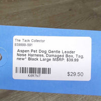 Dog Gentle Leader Nose Harness, Damaged Box, Tag, new*
