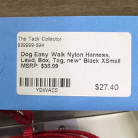 Dog Easy Walk Nylon Harness, Lead, Box, Tag, new*

