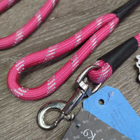Dog Camino Rope Leash, Snap, Handle, Tag, *new

