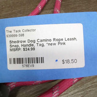 Dog Camino Rope Leash, Snap, Handle, Tag, *new
