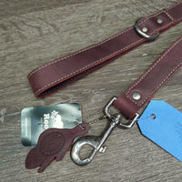 Dog Tribe Leather Leash, Tag, *new
