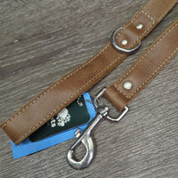 Dog Tribe Leather Leash, Tag, *new
