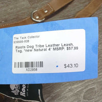 Dog Tribe Leather Leash, Tag, *new
