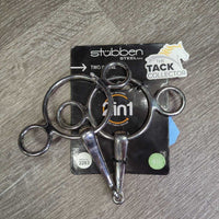 "3 Ring" Gag Single Joint Bit, straight edge & soft edge, board *new
