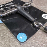 SS Thin Rubber Pelham Bit, chain, hooks, board *new
