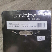 SS Thin Rubber Pelham Bit, chain, hooks, board *new
