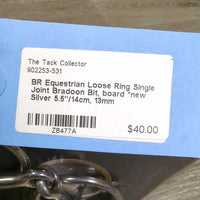 Loose Ring Single Joint Bradoon Bit, board *new

