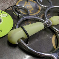 3 Ring Double Joint Gag "Apple Mouth" Bit, center roller *new, mnr scuffs
