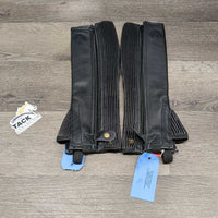 Leather Foundation Half Chaps, Bag, Tag, *new

