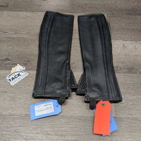 Leather Foundation Half Chaps, Bag, Tag, *new
