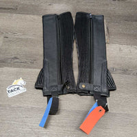 Leather Foundation Half Chaps, Bag, Tag, *new
