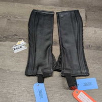 Leather Foundation Half Chaps, Bag, Tag, *new
