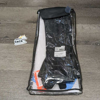 Leather Foundation Half Chaps, Bag, Tag, *new
