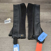 Leather Foundation Half Chaps, Bag, Tag, *new
