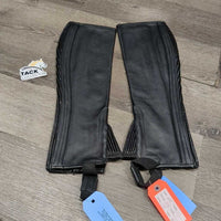 Leather Foundation Half Chaps, Bag, Tag, *new
