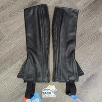 Leather Foundation Half Chaps, Bag, Tag, *new
