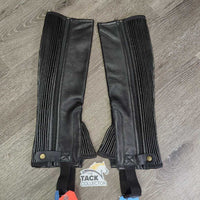 Leather Foundation Half Chaps, Bag, Tag, *new
