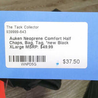 Neoprene Comfort Half Chaps, Bag, Tag, *new
