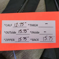 Synthetic Endurance Half Chaps, Inside Grip, Bag, Tag, *new
