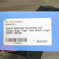 Essential Synthetic Half Chaps, Bag, Tags, *new
