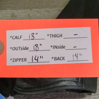 Essential Synthetic Half Chaps, Bag, Tags, *new
