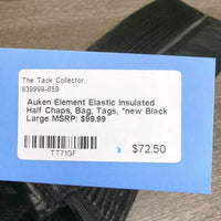 Element Elastic Insulated Half Chaps, Bag, Tags, *new

