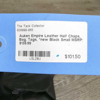 Empire Leather Half Chaps, Bag, Tags, *new
