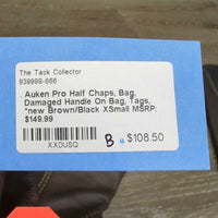 Pro Half Chaps, Bag, Damaged Handle On Bag, Tags, *new
