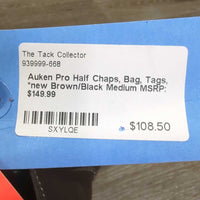 Pro Half Chaps, Bag, Tags, *new
