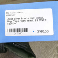 Silver Breeze Half Chaps, Bag, Tags, *new
