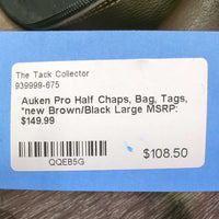 Pro Half Chaps, Bag, Tags, *new
