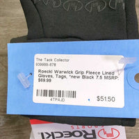 Warwick Grip Fleece Lined Gloves, Tags, *new

