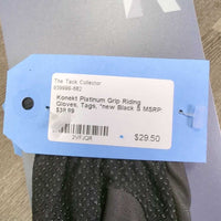 Platinum Grip Riding Gloves, Tags, *new
