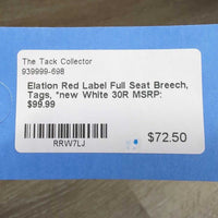 Red Label Full Seat Breech, Tags, *new
