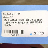 Red Label Pull On Breech, Tags, *new
