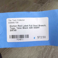 Red Label Full Seat Breech, Tags, *new
