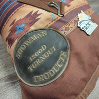 Med Winter Blanket, 1 leg/tail strap *gc/vgc, mnr dusty, residue, frays, wpf & faded
