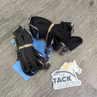 "Pro Core Trainer" Swallowtail Quilt Saddle Pad, 2x Stretchy elastic straps *gc, clean, rubs, pills, frays, hair, fuzzy
