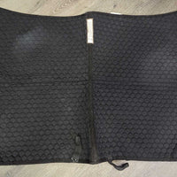 "Pro Core Trainer" Swallowtail Quilt Saddle Pad, 2x Stretchy elastic straps *gc, clean, rubs, pills, frays, hair, fuzzy
