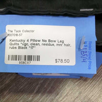 4 Pillow No Bow Leg Quilts *vgc, clean, residue, mnr hair, rubs

